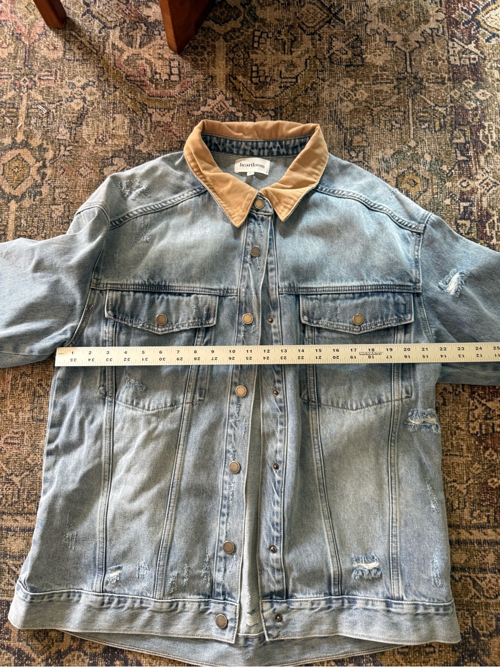 NWOT HEARTLOOM andra collar jacket in blue - Picture 2 of 5